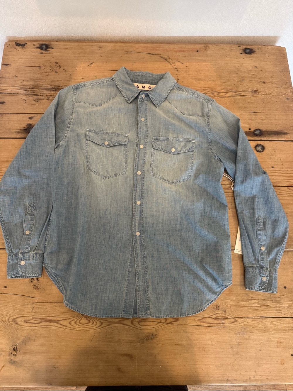 AMO Angela Shirt in Precious wash Size small NWT